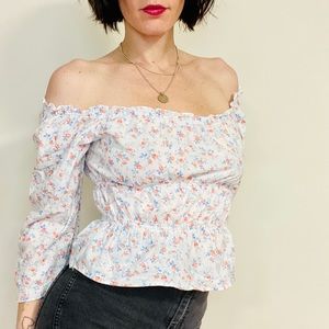 VINTAGE Y2k United Colors of Benetton Smocked Top